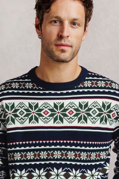 Pull de No&euml;l jacquard