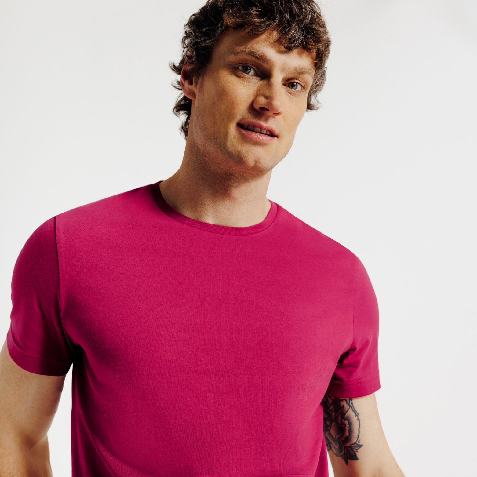 Basic T-shirt met ronde hals