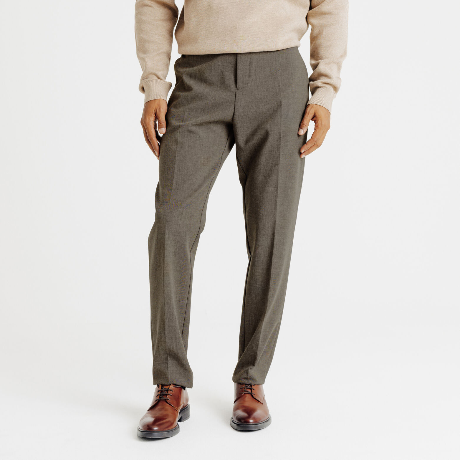 Tapered fit fantasie chinobroek