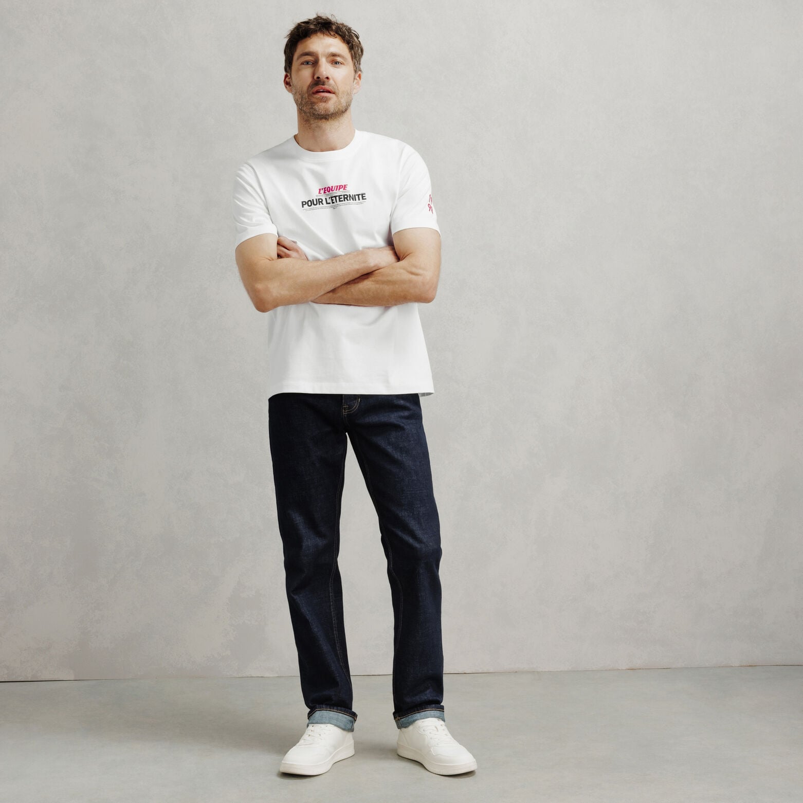 Tee shirt imprim&eacute; devant licence L'&Eacute;quipe