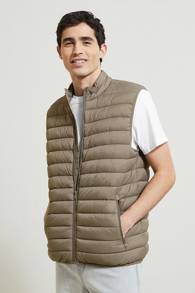 Gilet Sans Manches Homme Matelassé Léger - Doudoune Ultra Légère Zippée - Pour Randonnée, Sport, Hiver