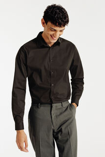 Chemise slim unie coton