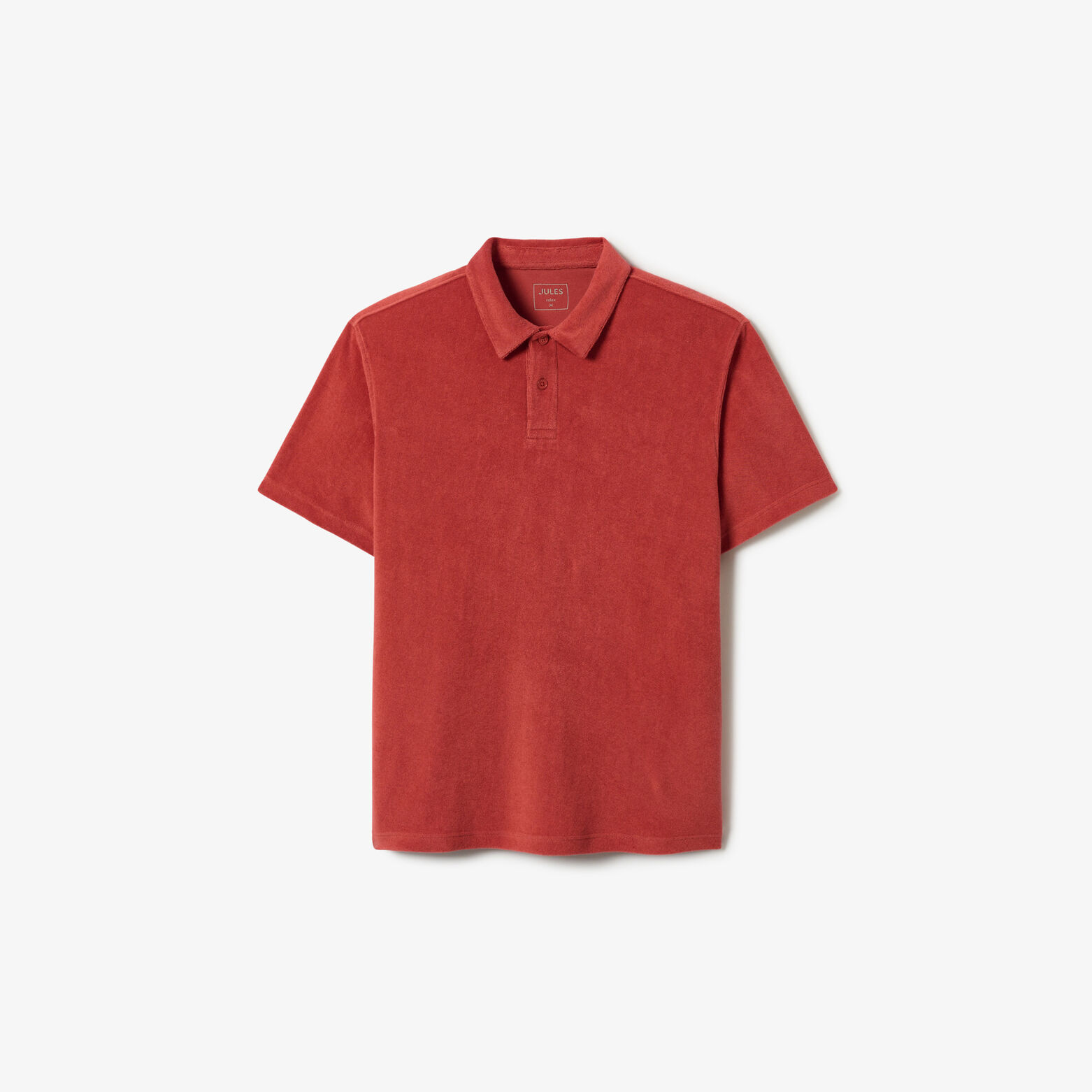 Polo manches courtes uni mati&egrave;re &eacute;ponge