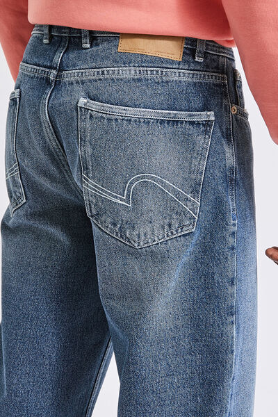 Baggy streetwear jeans, stone