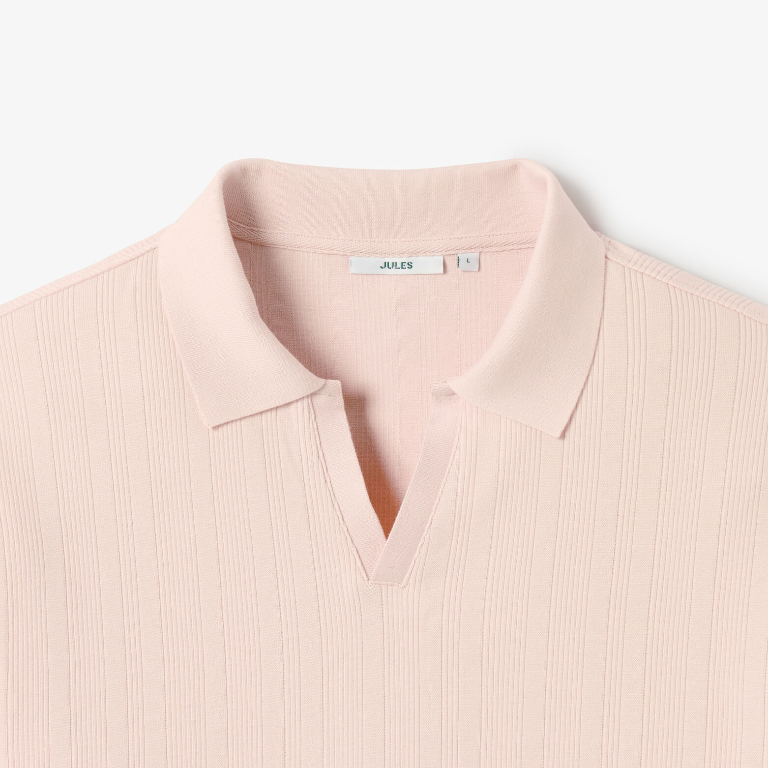 Polo manches courtes col resort mati&egrave;re textur&eacute;e