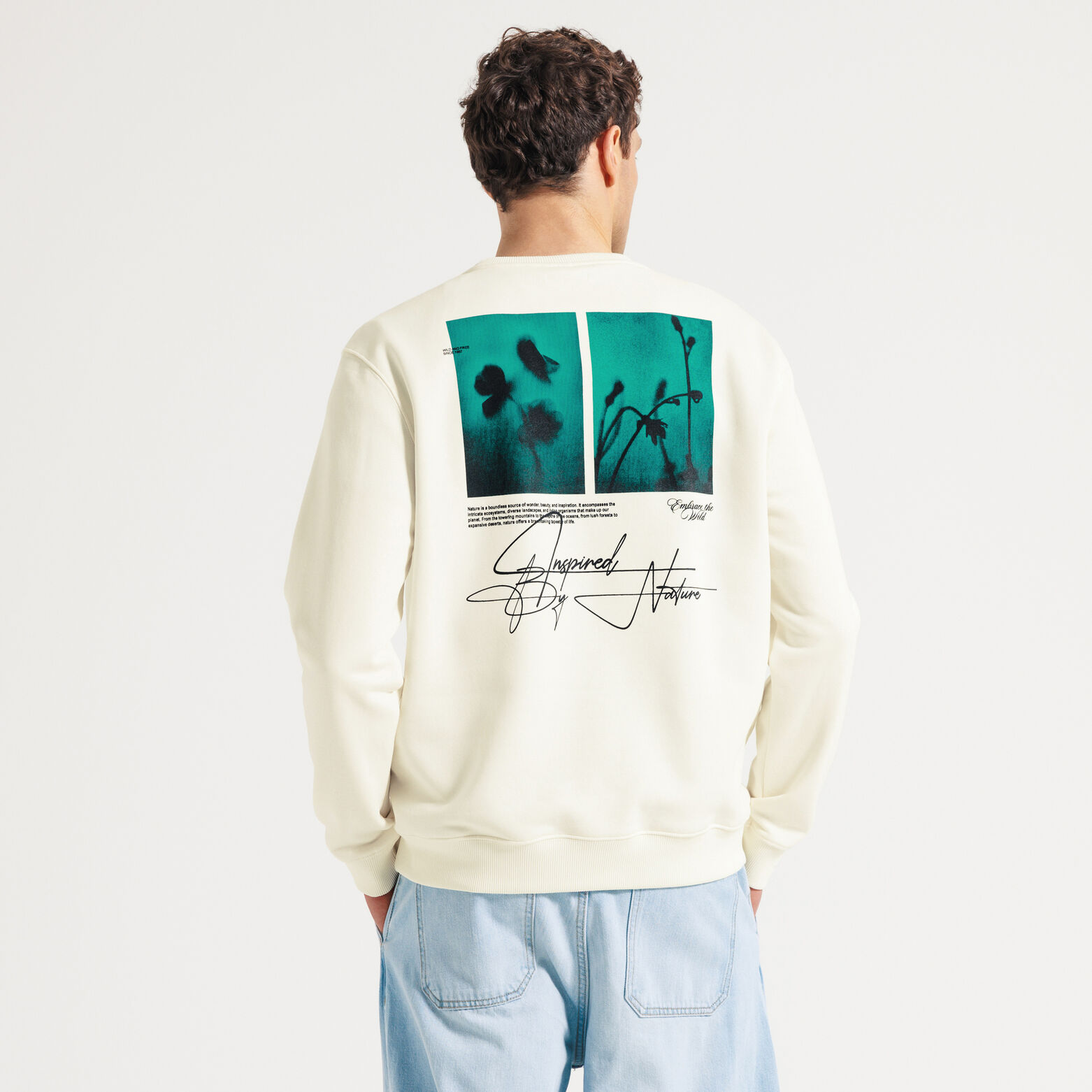 Sweat imprim&eacute; devant et dos