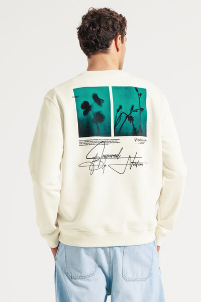 Sweat imprim&eacute; devant et dos