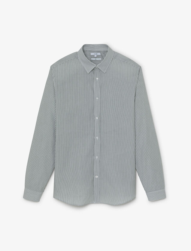 Chemise en coton rayée