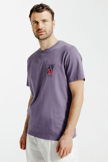T-shirt met Japanse print voor- en achteraan