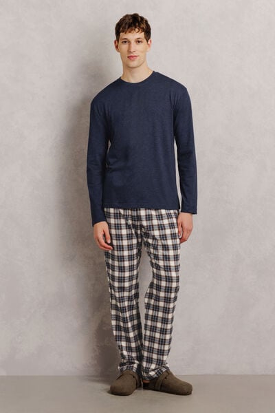 Ensemble pyjama flanelle &agrave; carreaux