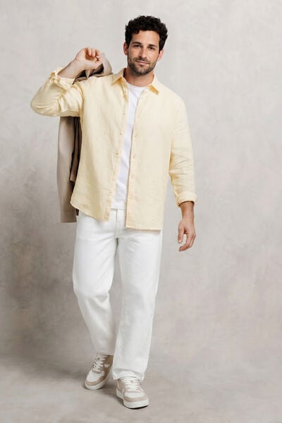Chemise 100% lin unie