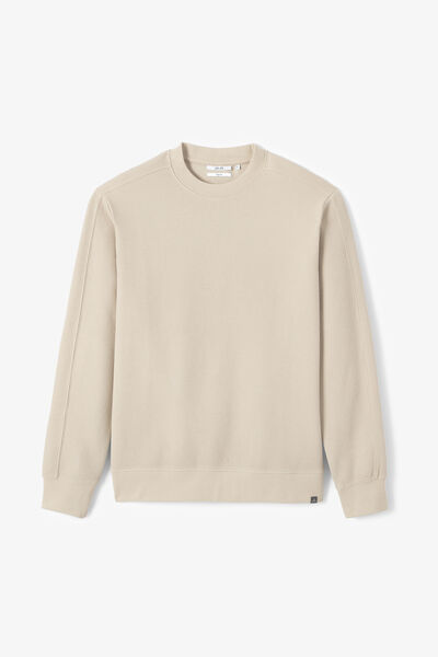 Sweat col rond gaufr&eacute;