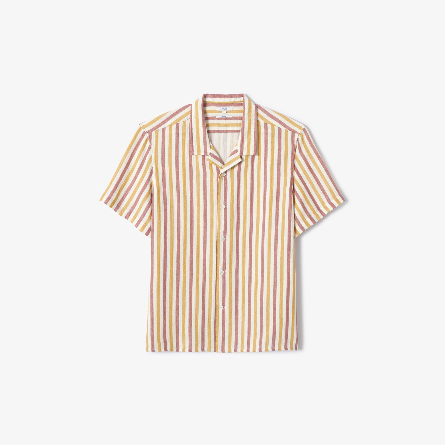 Regular fit gestreept overhemd met korte mouw van 