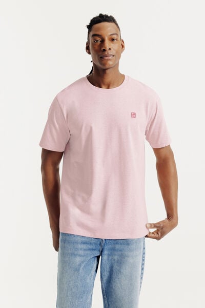 Tee shirt effet microray&eacute; broderie poitrine