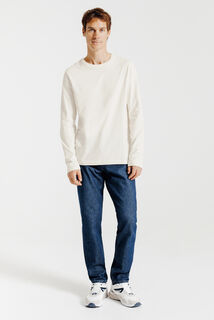 Slim basic T-shirt met ronde hals