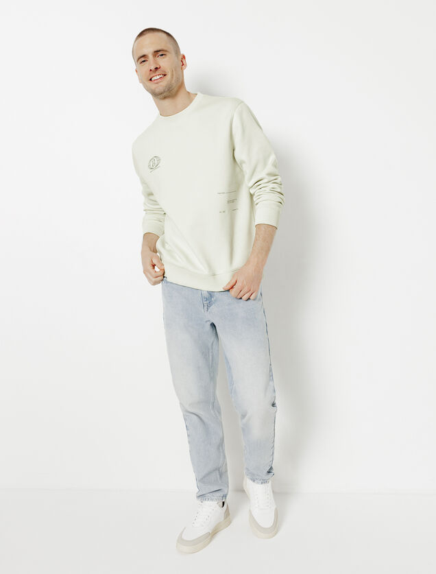 Sweat col rond imprim&eacute;