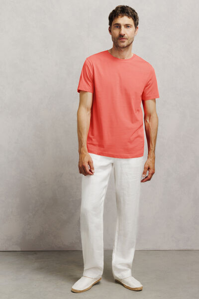 Basic T-shirt met ronde hals