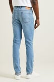 Slim jeans in gerecycled katoen en polyester 