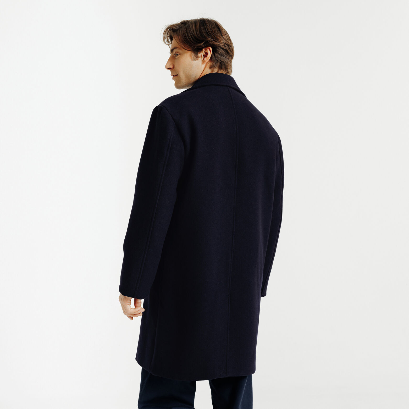 Manteau long hiver croisé