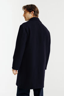 Lange wintermantel, gekruiste knoopsluiting