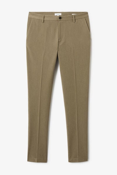 Pantalon chino slim en flanelle
