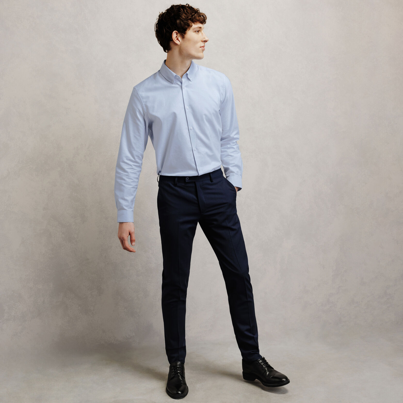 Chemise en coton regular unie