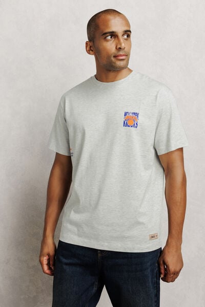 T-shirt met print New York Knicks NBA-licentie