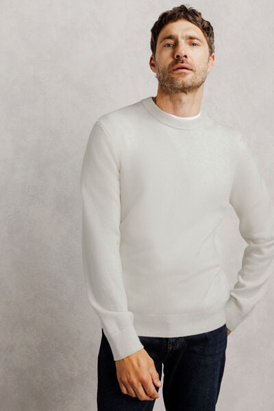 Pull col rond avec m&eacute;rinos