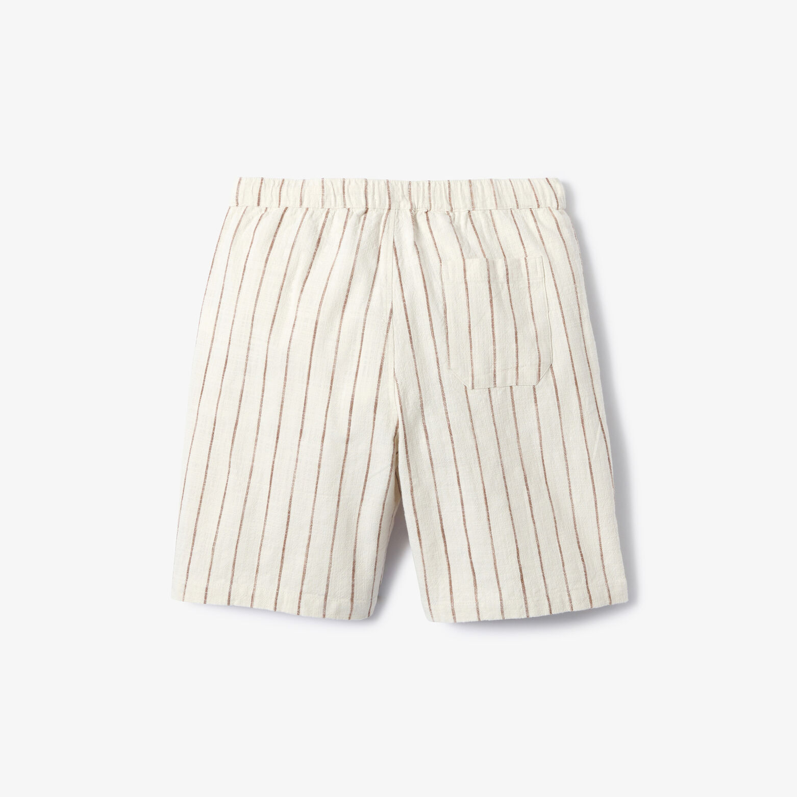 Gestreepte bermuda met elastische tailleband