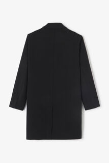 Manteau hiver long col tailleur