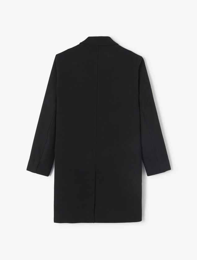 Manteau hiver long col tailleur