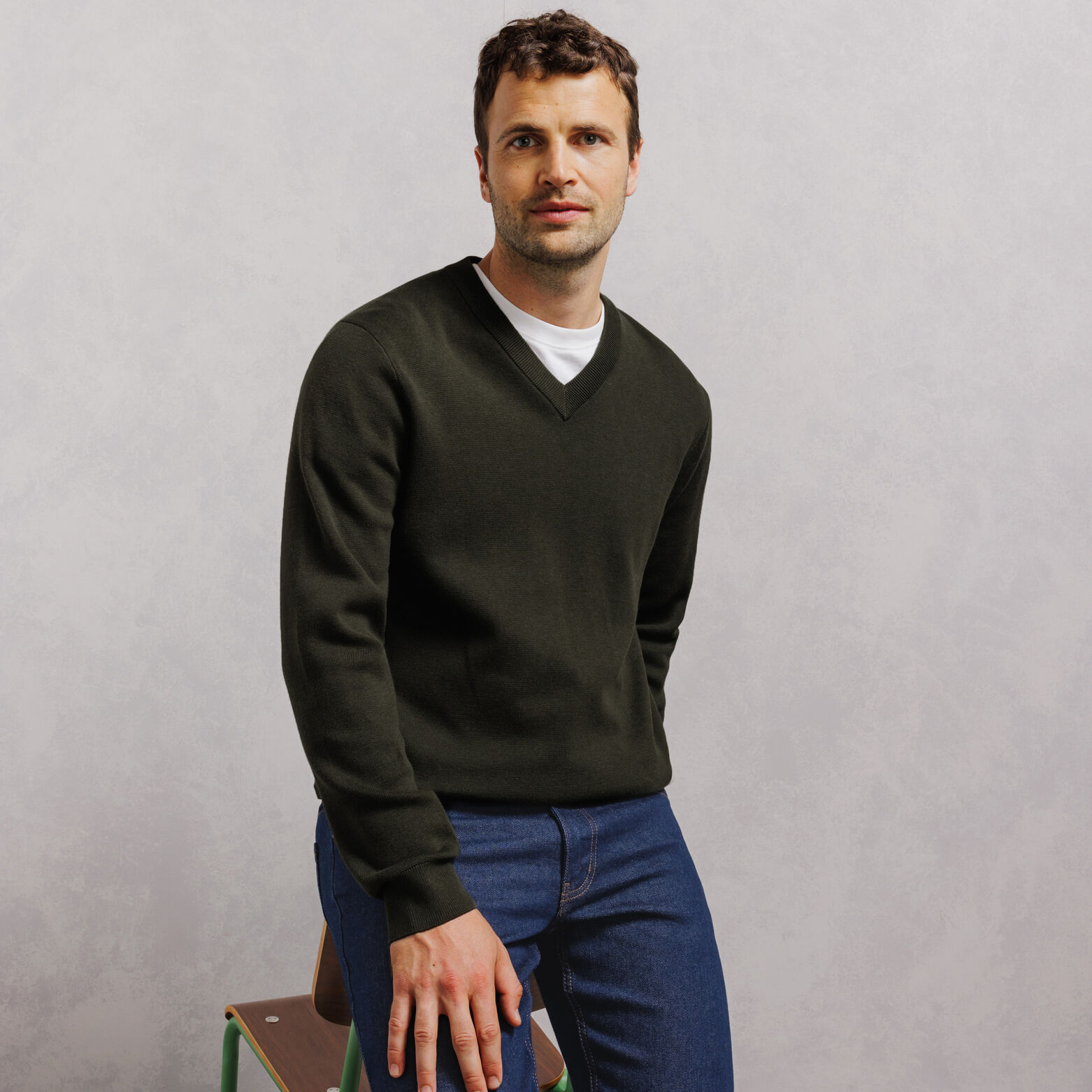 Pull col v " le parfait by JULES"