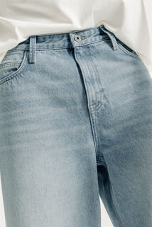 Lange denim bermuda