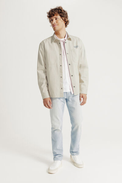 Overhemd in katoen met print