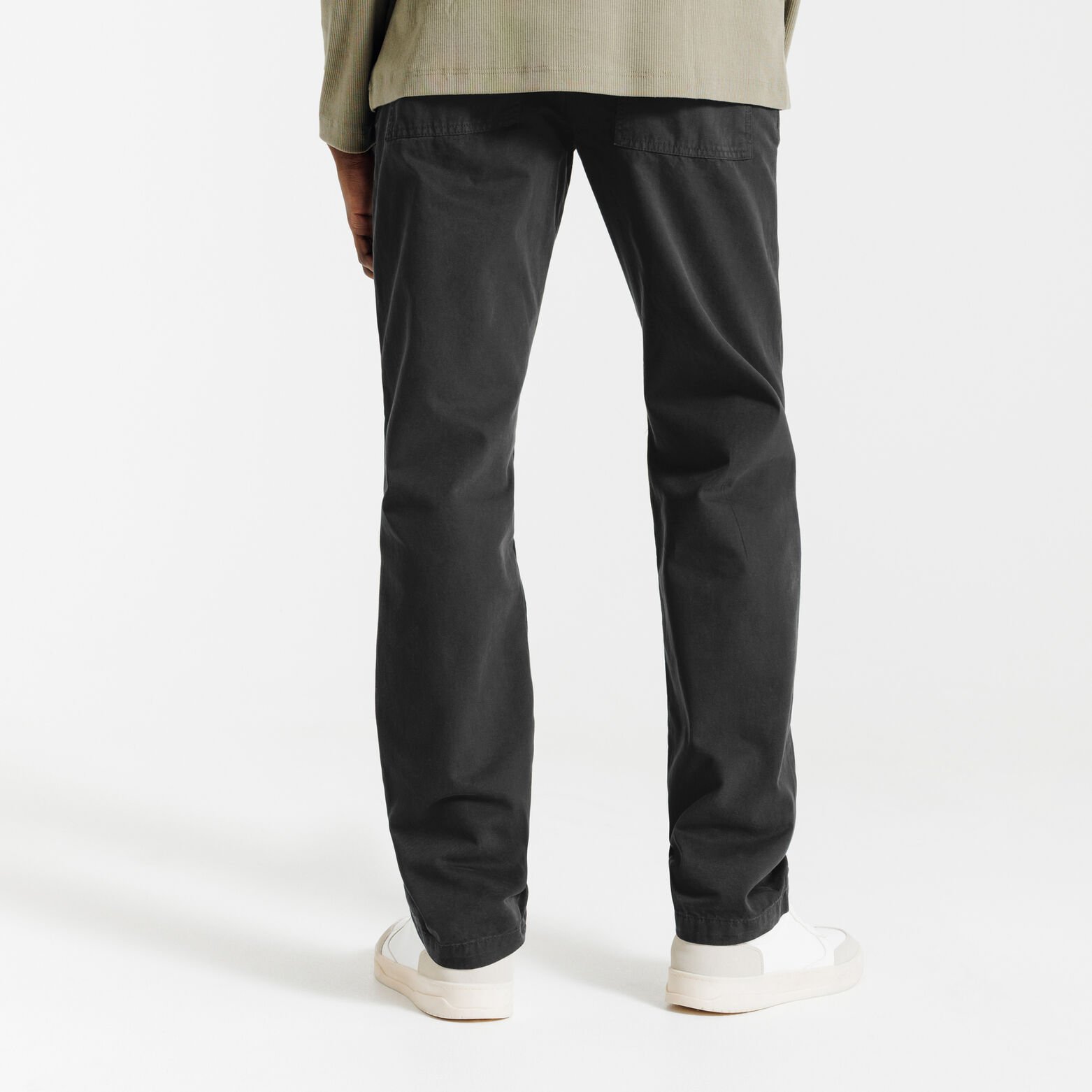 Pantalon straight taille &eacute;lastiqu&eacute;e