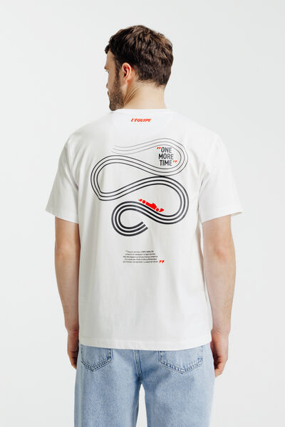 Tee shirt imprim&eacute; dos licence L'&Eacute;quipe