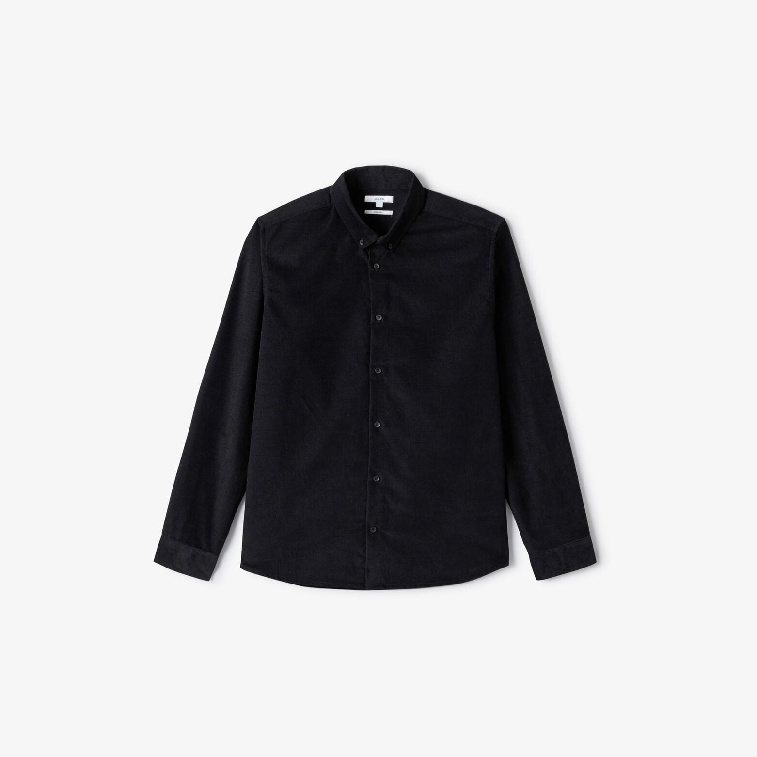 Chemise en velours c&ocirc;tel&eacute; unie