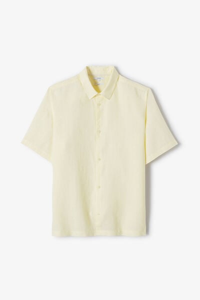 Chemisette en coton lin unie