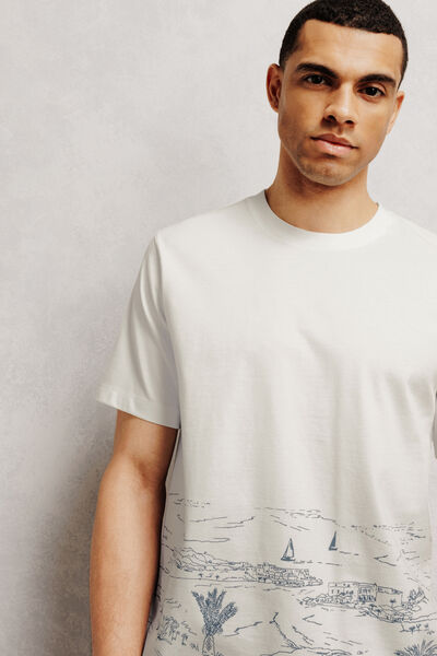 Tee shirt imprim&eacute; paysage