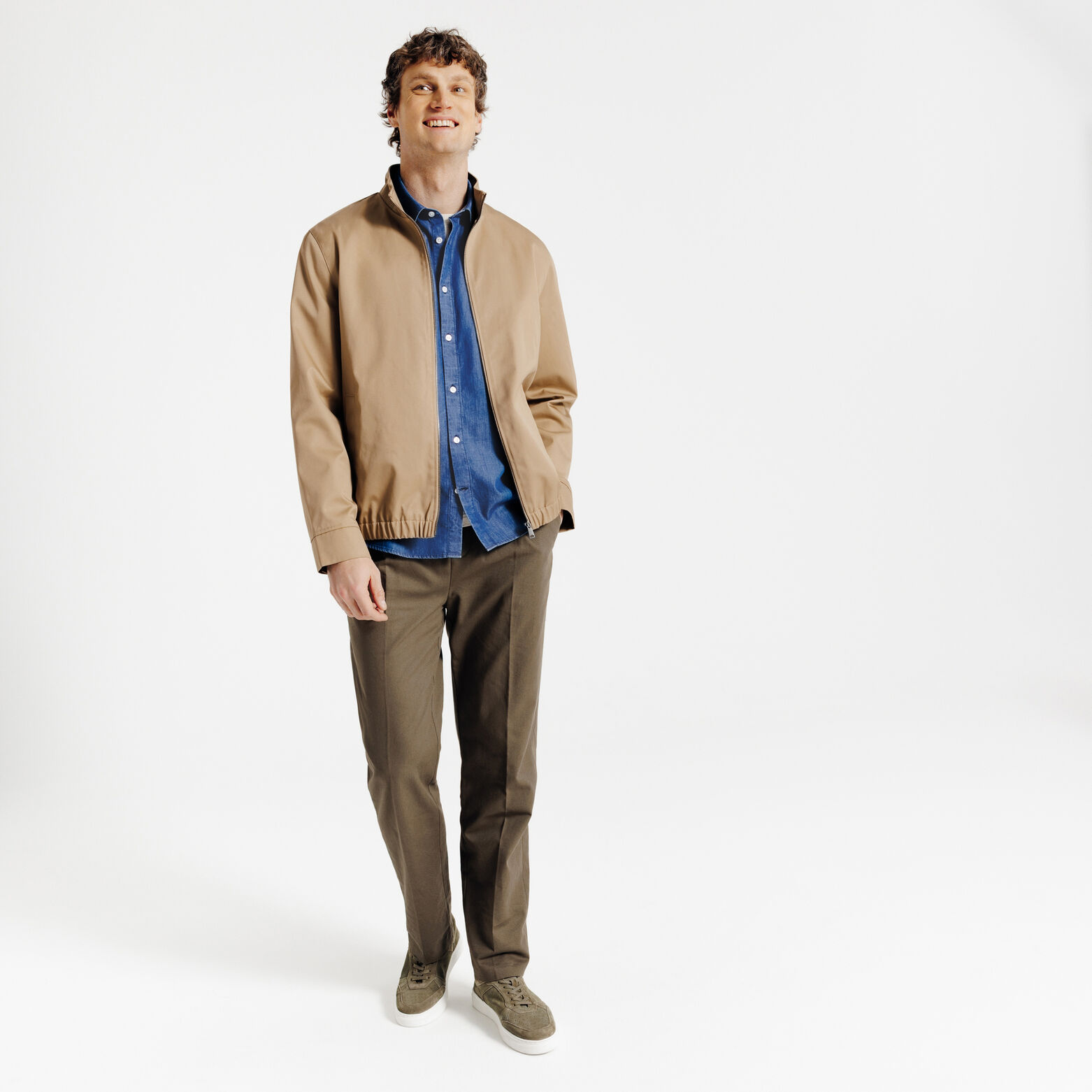 Chemise regular coton unie