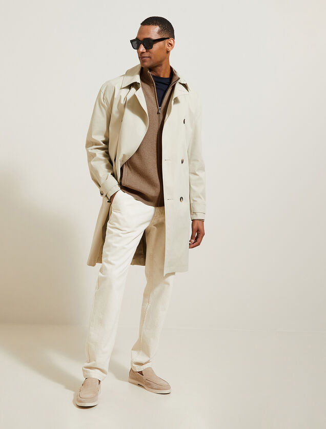 Gilet zipp&eacute; col montant