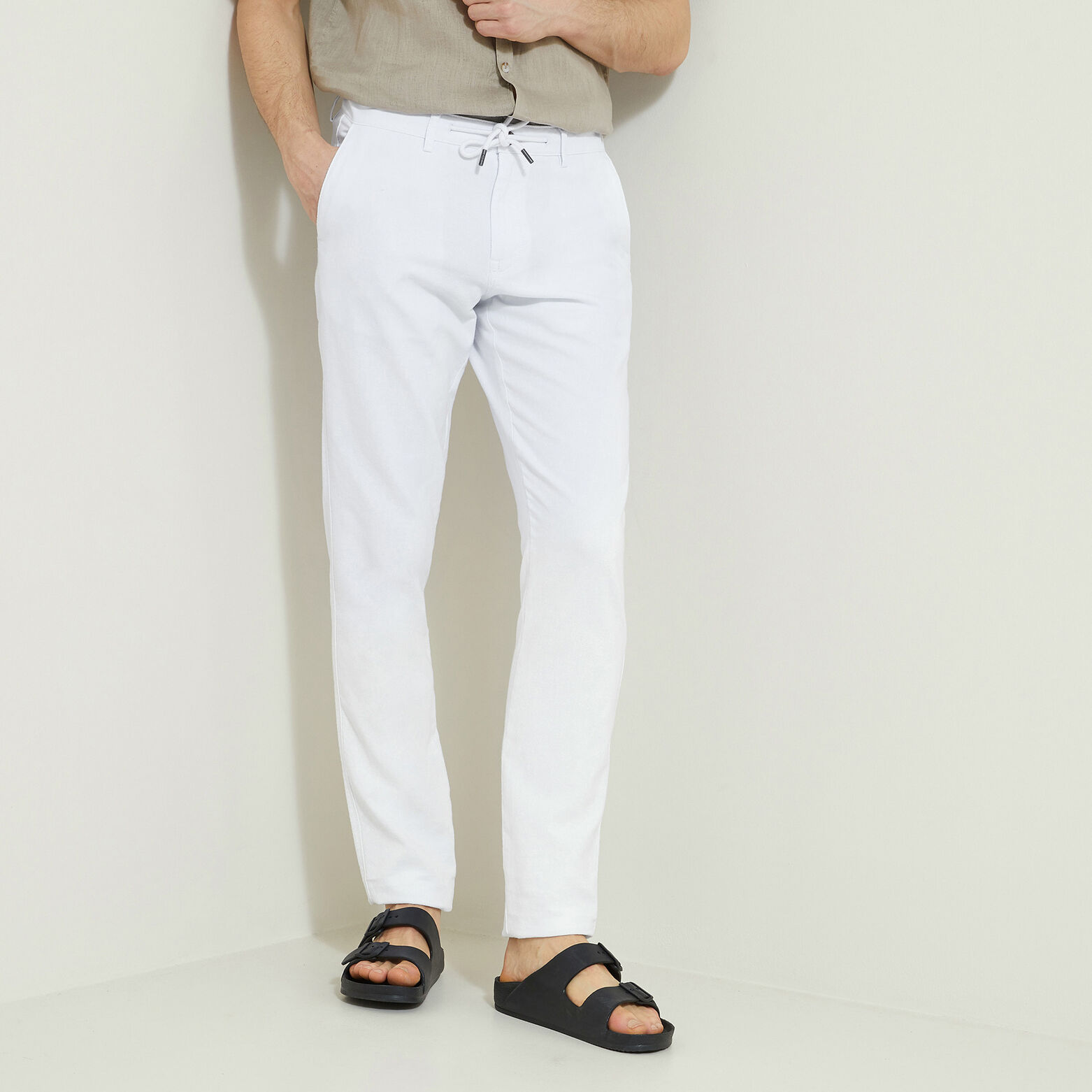 Pantalon Chemise En Lin Homme Jules Ensemble Blouson Et Pantalon