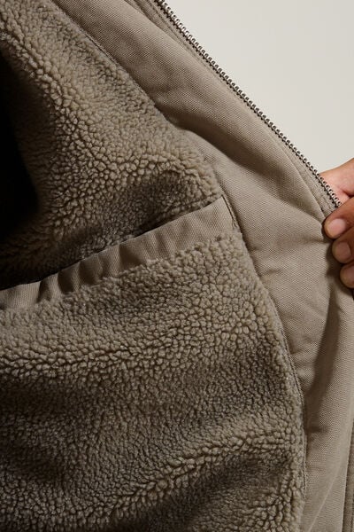 Blouson à capuche en coton