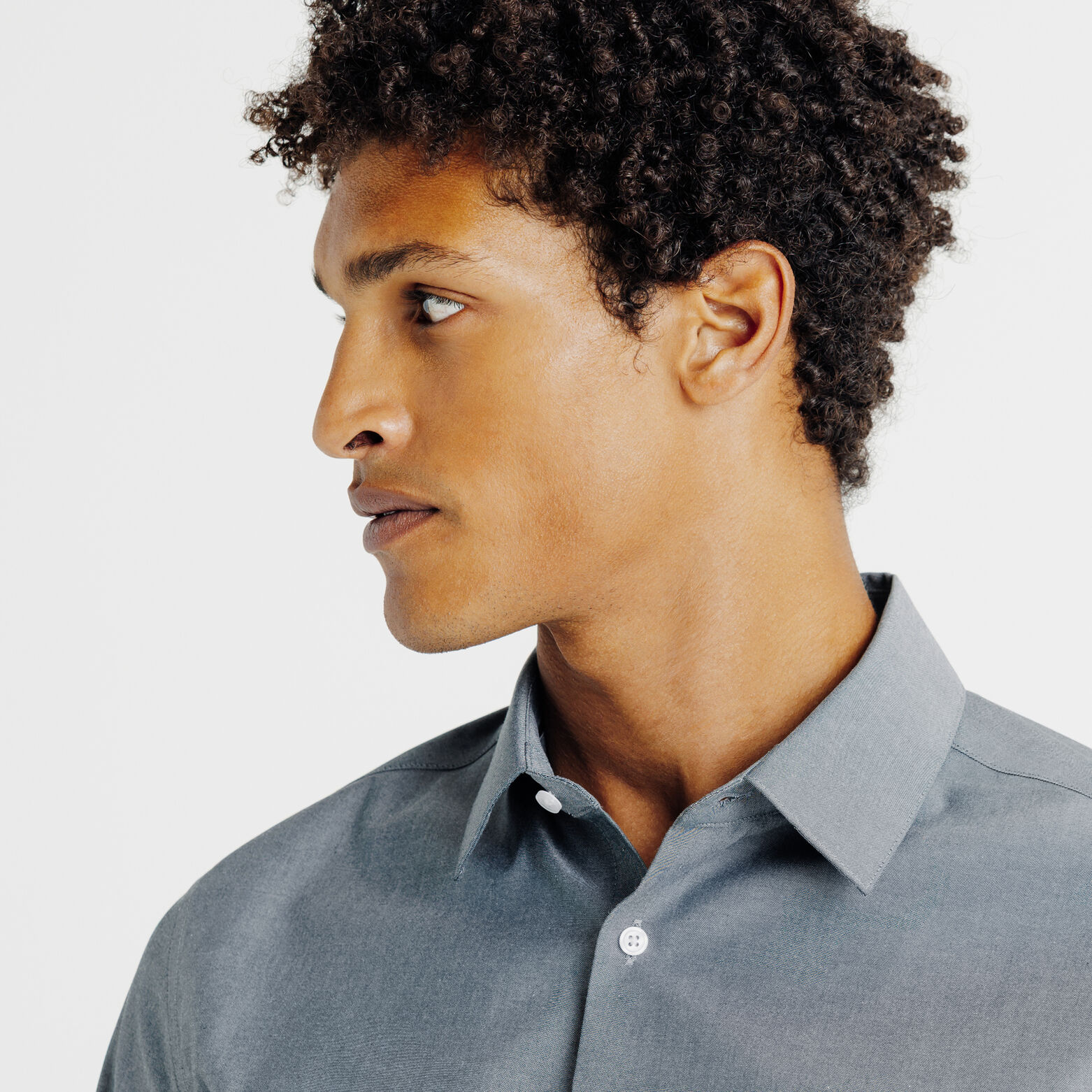 Strijkvrij regular fit hemd in katoen