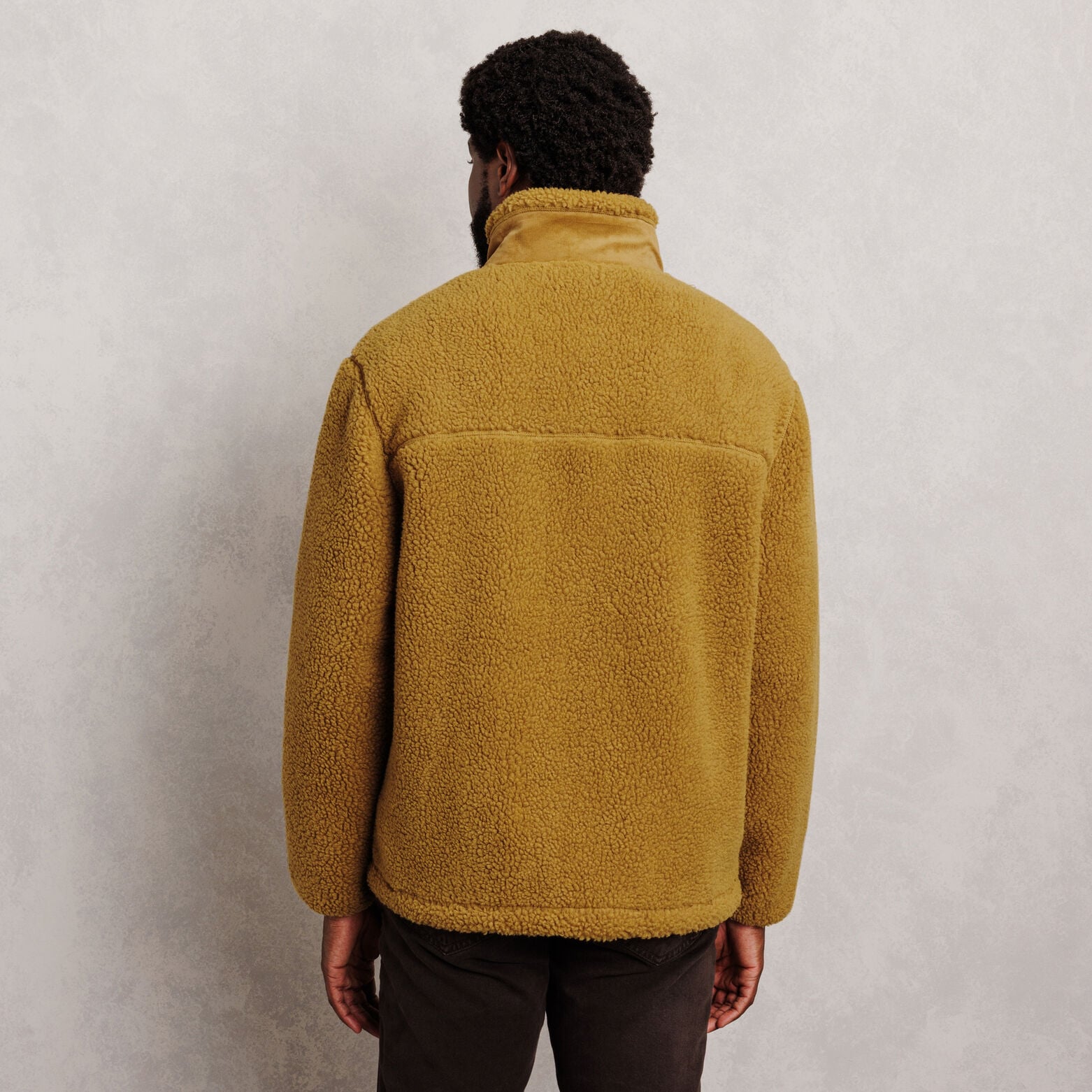 Veste zipp&eacute;e sherpa contrast&eacute;e