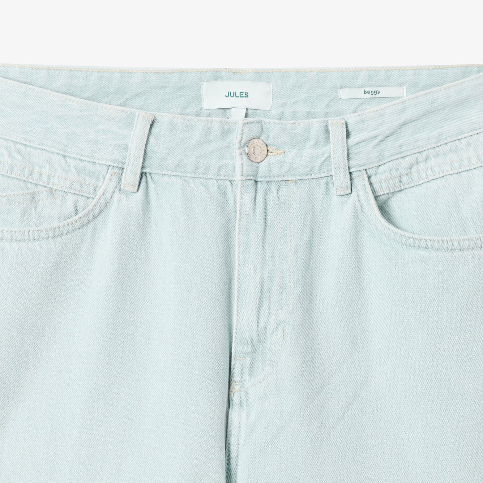Jean baggy d&eacute;lav&eacute; 100% coton