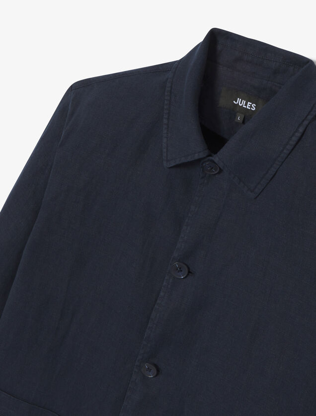 Veste en lin boutonnée