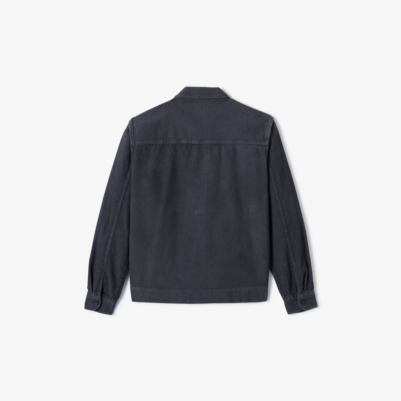 Veste zipp&eacute;e en velours col chemise
