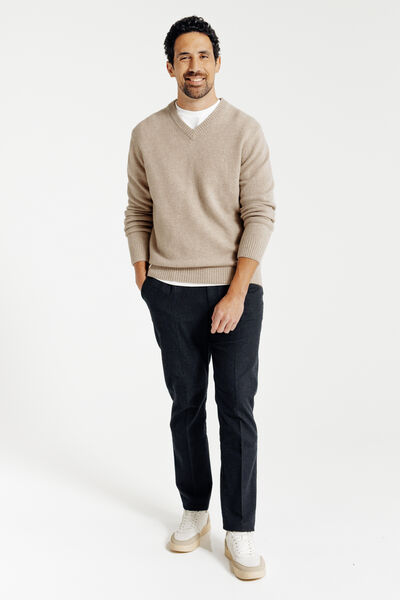 Pull col v lambswool