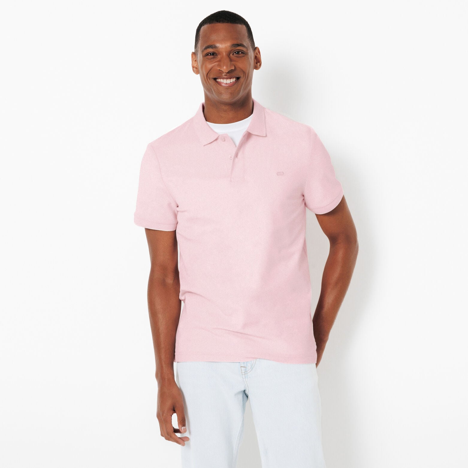 Chemise Homme L.L. Bean - Taille 17/33 - Rose Pâle - Coton 100% - Occasion Très Bon état